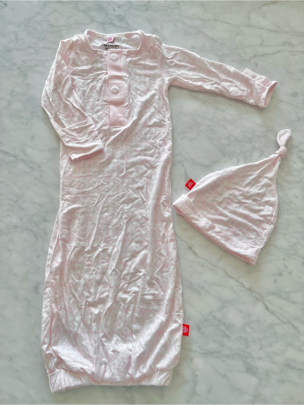 Magnetic Me  Modal Gown & Knot Hat Set Newborn- 3 months